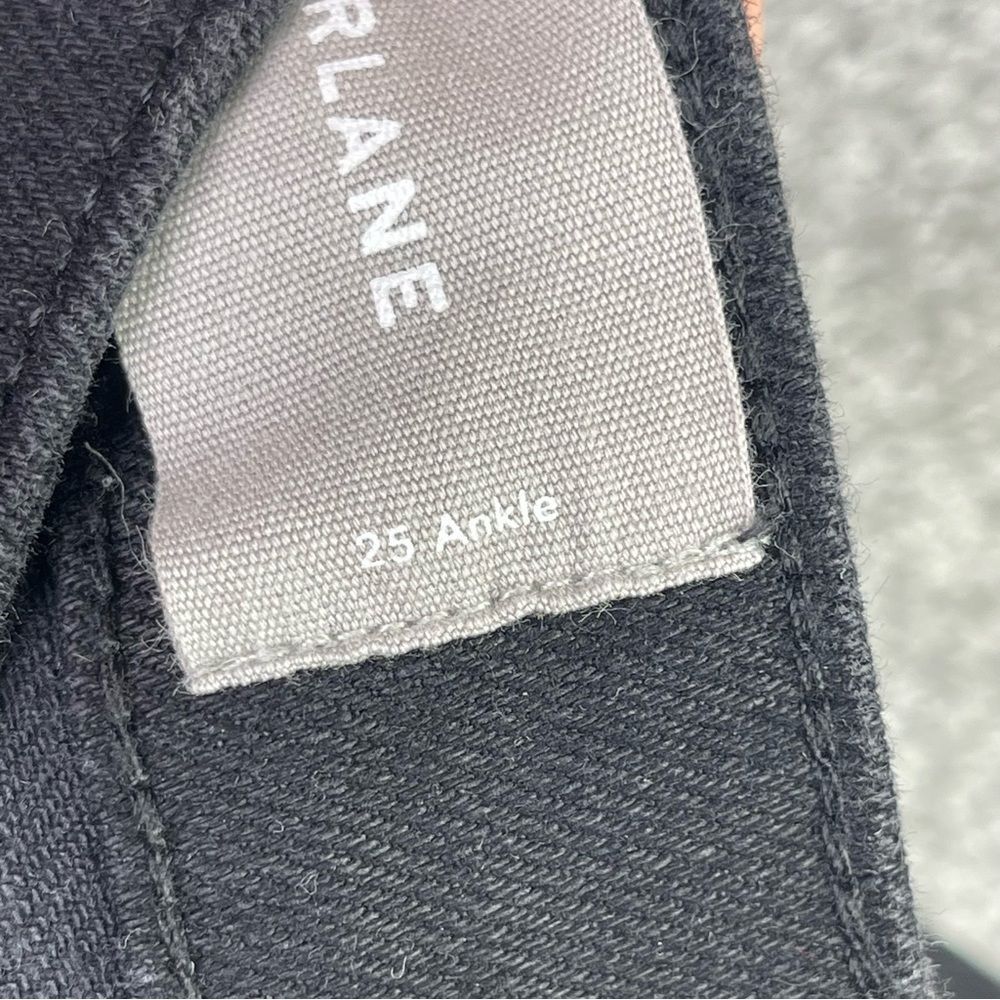 Everlane Jeans Women’s 25 Black Ankle Skinny Mid-Rise Denim Frayed Hem - Picture 6 of 11